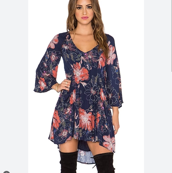 Free People Eyes On You Floral Mini Dress Revolve - Picture 2 of 8